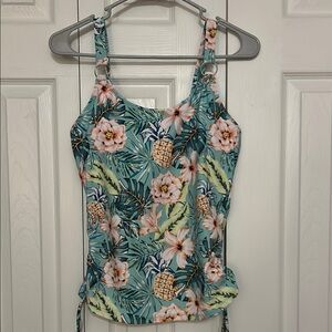 Floral Tropical Print Women's Top